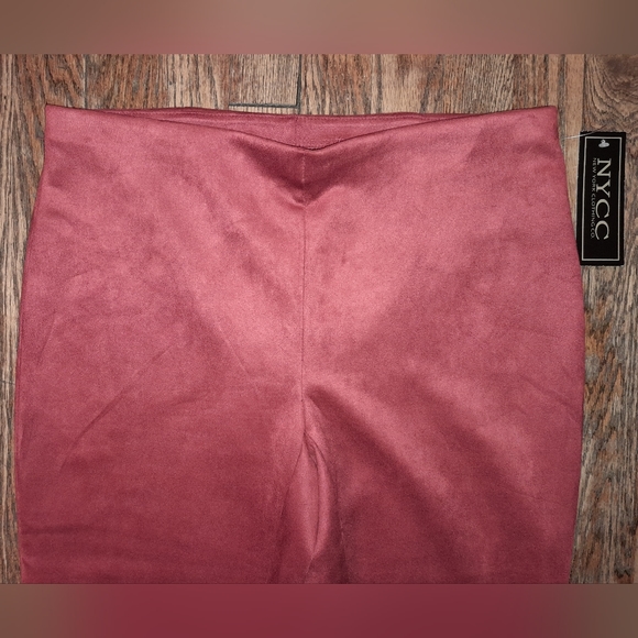 New York Clothing Company Red Stretch Pant - Picture 2 of 5